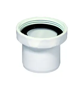 GÄNGANSLUTNING 40 MM X G40 H=37 MM SLÄTÄNDA X INVÄNDIG GÄNGA VIT PURUS
