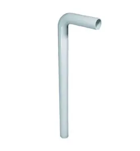 UTLOPPSRÖR 32 MM X 90° 180X700 MM TVÄRVINKLAT VIT PURUS