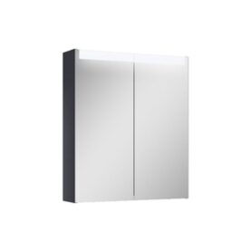 SPEGELSKÅP / BADRUMSSKÅP ARIELLA X60 MED LED BELYSNING SVART ALTERNA