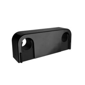 RÖRKLÄMMA 12/15/16MM C/C60MM, C/V 20MM, B=80MM DUBBEL SVART FALUPLAST