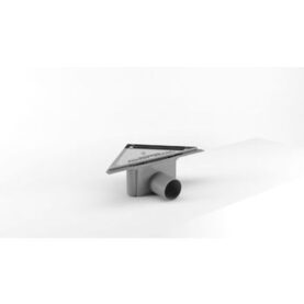 GOLVBRUNN PURUS CORNER/75 SIDA U/SIL 75MM 380X270X270 MM (LXBXB) SIDOUTLOPP MED RAM, UTAN SIL PURUS