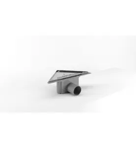 GOLVBRUNN PURUS CORNER/75 SIDA U/SIL 75MM 380X270X270 MM (LXBXB) SIDOUTLOPP MED RAM, UTAN SIL PURUS