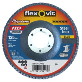 LAMELLRONDELL KONVEX 125x22MM FLX P60 MEGALINE