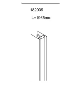 MELLANPROFIL LUSSO KROM 1765 MM ALTERNA