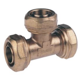 T-KOPPLING BA 6618 16 MM KLÄMRING, FÖR PEM 3KLÄMRING MÄSSING