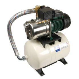 PUMPAUTOMAT AQUAJET INOX 82M G25 230V 0,60KW 3,8A FÖR FÖRBRUKNINGSVATTEN MED 20 LITER TANK