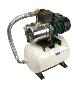 PUMPAUTOMAT AQUAJET INOX 82M G25 230V 0,60KW 3,8A FÖR FÖRBRUKNINGSVATTEN MED 20 LITER TANK