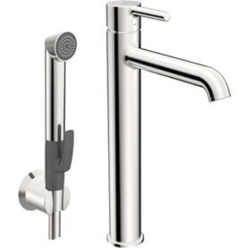 TVÄTTSTÄLLSBLANDARE OPTIMA STYLE HÖG BIDETTA HANDDUSCH PINNSPAK ORAS