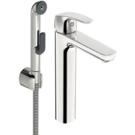 TVÄTTSTÄLLSBLANDARE SAFIRA HÖG MED BIDETTA KROM ORAS