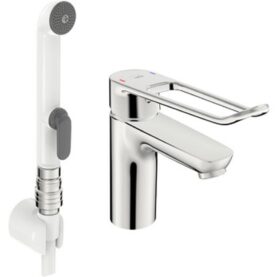 TVÄTTSTÄLLSBLANDARE CLINICA 180 MM SPAK BID KROM, 10 MM CU RÖR, LAMINÄRT FLÖDE, BIDETTA ORAS