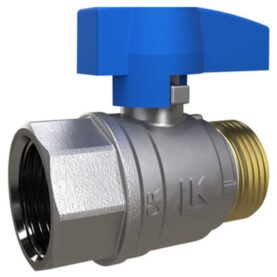 KULVENTIL 801 B GE20 RAK, INVÄNDIG X UTVÄNDIG GÄNGA BLÅTT VRED LK