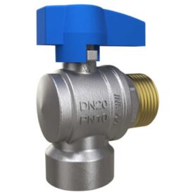 KULVENTIL 703 B G20 X GE20 VINKEL BLÅTT VRED LK