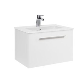 MÖBELPAKET ELLA AQUA 60 CM KOMPAKT VIT HÖGBLANK MED ARIELLA TVÄTTSTÄLL PORSLIN ALTERNA