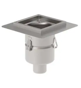 GOLVBRUNN FÖR MASSAGOLV DRAIN INDUSTRIAL 408F-110B 110 MM 200X200 MM (LXB) BOTTENUTLOPP BLUCHER