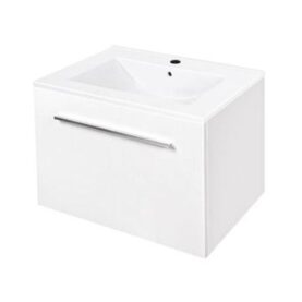 MÖBELPAKET ELLA AQUA 50 CM KOMPAKT, VIT HÖGBLANK MED ARIELLA TVÄTTSTÄLL MINERALKOMPOSIT ALTERNA