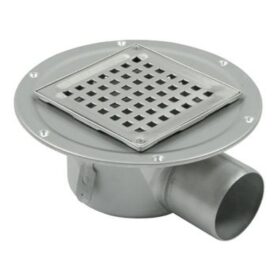 SPYGATT DRAIN 207-75S 150X75 SIDOUTLOPP MED LIMFLÄNS, UTAN VATTENLÅS ROSTFRITT STÅL BLUCHER