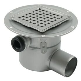 SPYGATT DRAIN 207-75SI 150X75 SIDOUTLOPP,SIDOUTLOPP M LIMFLÄNS,UTAN VATTENLÅS ROSTFRITT STÅL BLUCHER