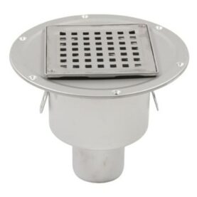 SPYGATT 207-75B 150X75 BOTTENUTLOPP MED LIMFLÄNS, UTAN VATTENLÅS SYRAFAST STÅL BLUCHER