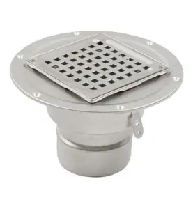 SPYGATT 207-110B 150X110 BOTTENUTLOPP MED LIMFLÄNS, UTAN VATTENLÅS SYRAFAST STÅL BLUCHER