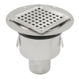 SPYGATT 206-75BK 150X75 BOTTENUTLOPP, FÖR KLINKER KLÄMRING, UTAN VATTENLÅS SYRAFAST STÅL BLUCHER