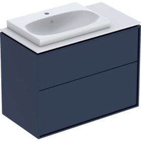 MÖBELPAKET SENSE ART 90 MIDNATTSBLÅ MED BÄNKSKIVA/LAY-ON TVÄTTSTÄLL VÄNSTER IFÖ