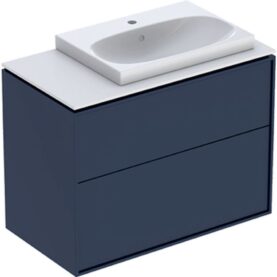 MÖBELPAKET SENSE ART 90 MIDNATTSBLÅ MED BÄNKSKIVA/LAY-ON TVÄTTSTÄLL HÖGER IFÖ