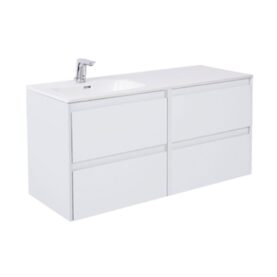 MÖBELPAKET LUXOR 120 CM VIT MATT INKL TVÄTTSTÄLL HO TILL VÄNSTER  ALTERNA