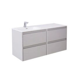 MÖBELPAKET LUXOR 120 CM GRÅ MATT INKL TVÄTTSTÄLL HO TILL VÄNSTER ALTERNA