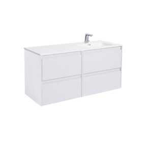 MÖBELPAKET LUXOR 120 CM VIT MATT INKL TVÄTTSTÄLL HO TILL HÖGER ALTERNA