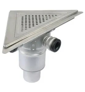 GOLVBRUNN DRAIN 207-75BI-3K 150X75 BOTTENUTLOPP DESIGN-HÖRN, MED LIMFLÄNS BLUCHER
