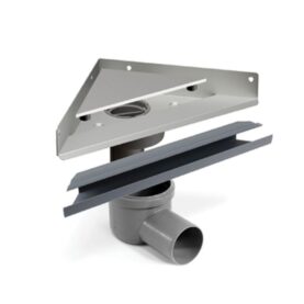 GOLVRÄNNA UNIDRAIN GRUNDPAKET 75 MM L=200 MM SIDOUTLOPP, HÖRN JAFO