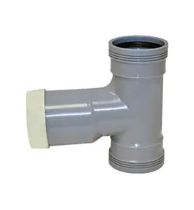 WC-GRENRÖR 110 MM X88,5°, 2MUFF X SLÄTÄNDA GRÅ WAFIX PP PLUS