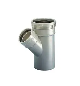 GRENRÖR 90/90 MM X 45° 2MUFF X SLÄTÄNDA SVART WAFIX