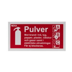 SKYLT PULVER DUBBELSIDIG 10X20CM NEXA