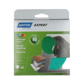 RONDELLER 0 HÅL SB-PACK 125MM K80 NORTON