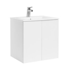 KOMMOD ISELLA AUQA 60 KOMPAKT MED DÖRRAR VIT MATT TVÄTTSTÄLL PORSLIN ALTERNA