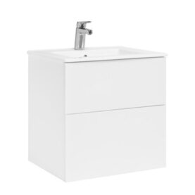 MÖBELPAKET ISELLA AQUA 50 KOMPAKT VIT MATT MED TVÄTTSTÄLL MINERALKOMPOSIT ALTERNA