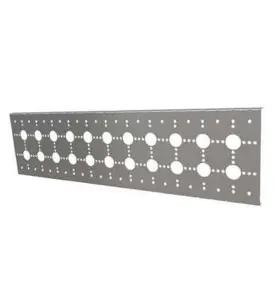 VÄGGSKENA ST 60 DUBBEL C/C60MM L=700 MM LK VÄGGBOCKSTÖD DUBBEL HÅLRADER LK