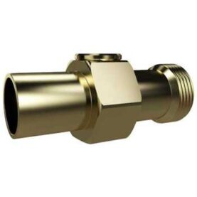 BACKVENTIL VM GE20X22MM TILL VATTENMÄTARKONSOL MÄSSING LK