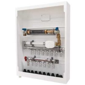 VATTENMÄTARSKÅP UNI 8/6 CS G25 (DN20), 190-220MM 550X710X120MM (BXDXH) VÄNSTER VIT LK