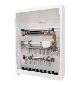 VATTENMÄTARSKÅP UNI 8/6 CS G25 (DN20), 190-220MM 550X710X120MM (BXDXH) VÄNSTER VIT LK