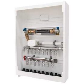 VATTENMÄTARSKÅP UNI 8/6 CS G25 (DN20), 190-220MM 550X710X120MM (BXDXH) HÖGER VIT LK