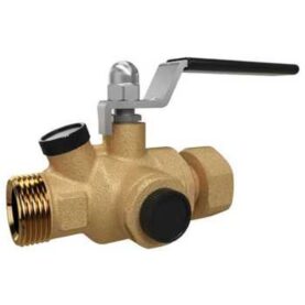 KULVENTIL 804 MED BACKVENTIL G20 DN20 INVÄNDIG GÄNGA, MED VRED GUL LK