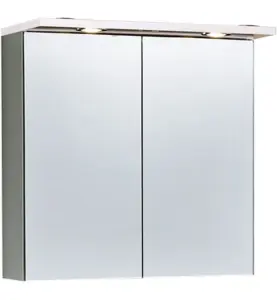 SPEGELSKÅP / BADRUMSSKÅP BAS 60 KOMPAKLAMINAT LED2 IP44 ALTERNA