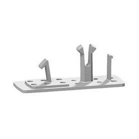 LIMPLATTA L=50 MM INKLUSIVE LIMKIT FÖR PURUS CLIP ENKELKLAMMER GRÅ PURUS