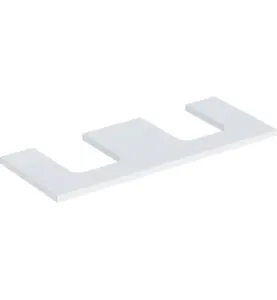 GEBERIT ONE BÄNKSKIVA 120 2XTS SKÅLFORM VIT M