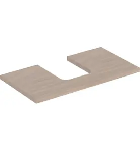 GEBERIT ONE BÄNKSKIVA 90 TS SKÅLFORM MITTEN EK