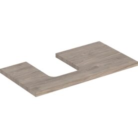 GEBERIT ONE BÄNKSKIVA 90 TS SKÅLFORM VÄNSTER VALNÖT