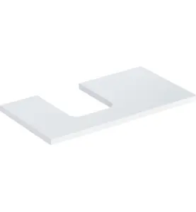 GEBERIT ONE BÄNKSKIVA 90 TS SKÅLFORM VÄNSTER VIT BL.