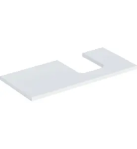 GEBERIT ONE BÄNKSKIVA 105 TS SKÅLFORM HÖGER VIT M